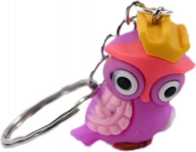 Produktbild von Kinder Schlüsselanhänger Eule Bunter Anhänger für Rucksack & Tasche - Tolles Geschenk Accessoire