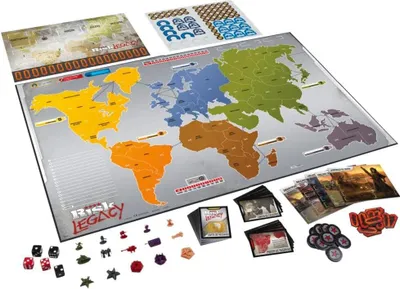 Image de Jeu de société espagnol Risk Legacy - Stratégie, 2 à 5 joueurs, rejouable
