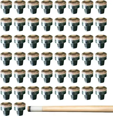 Productafbeelding van Dailygoods- Biljartkeu-punten 50 stuks - Inschoefbare Punten - 12 mm