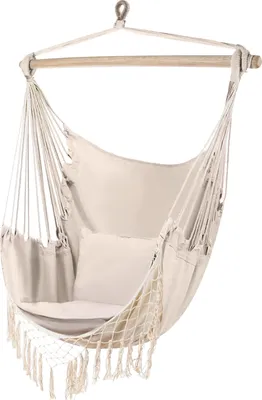 Produktbild von Iso Trade Hängematte - beige brasilianischen Stuhl Gardlov 23670