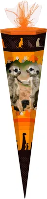 Produktbild von Schultüte / Zuckertüte / 85cm / eckig / "Erdmännchen"