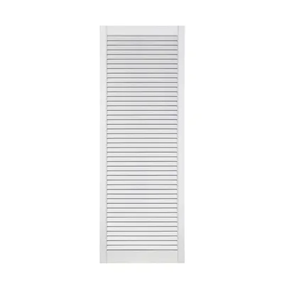 Produktbild von ben+camilla.com offene Lamellentür 140,6x49,4cm weiß PREMIUM LACKIERT Massivholz Kiefer