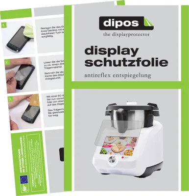 Produktbild von 2x Schutzfolie für Monsieur Cuisine smart SKMS 1200 A1 matt Displayschutzfolie Folie Display Schutz dipos