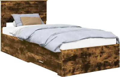 Immagine prodotto di Struttura del letto Rovere fumé 90 x 190 cm Legno multistrato
