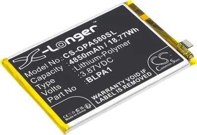 Immagine prodotto di TECHTEK Batteria compatibile con [OPPO] A38, A58 sostituisce BLPA1