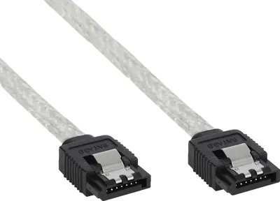 Immagine prodotto di InLine® 27305R Cavo SATA 6Gb/s rotondo, con capocorda, 0,5 m