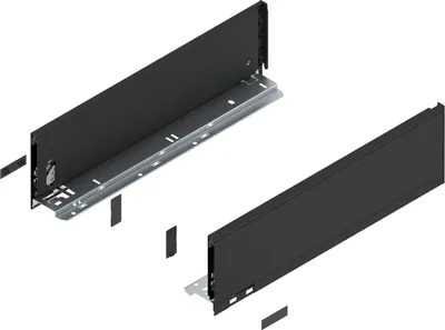 Produktbild von BLUM LEGRABOX pure Zarge Höhe K, NL 450, Carbonschwarz
