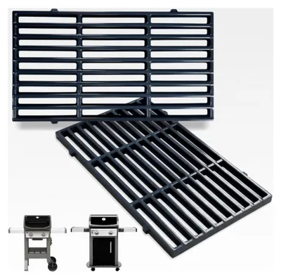 Produktbild von Porzellanemaillierte Grillroste für Weber Spirit 200 / Spirit II 200 Serie Gasgrills, passend für Spirit E-210, E-220, S-210, S-220, Ersatzgrillroste, je 44,5 x 26 cm