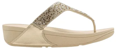 Productafbeelding van FitFlop - "Lulu" kristal sandalen voor dames, metallic, teenslipper, model HD323 (maat 43 EU) (Platino)