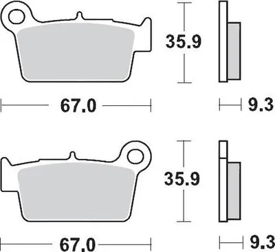 Obrázek produktu pro Brzdové destičky Moto-Master 094512 094512