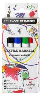Image de Marqueurs pour tissu, 2,5 mm, 4 couleurs