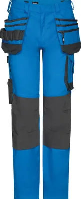 Produktbild von Stretch-Arbeitshose mit Holstertaschen PESCORE41 245g  azurblau/anthrazitgrau, Gr. 46 DASSY 201160