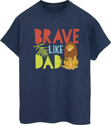 Produktbild von Disney - "The Lion King Brave Like Dad" T-Shirt für Damen BI29570 (5XL) (Marineblau)