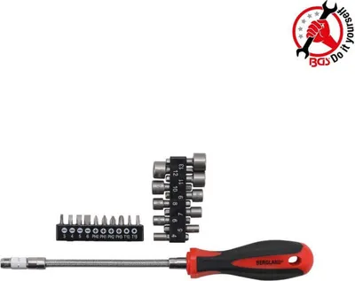 Immagine prodotto di Set di punte per cacciavite BGS technic, acciaio al cromo-vanadio, 509 mm, 290 mm, 509 g