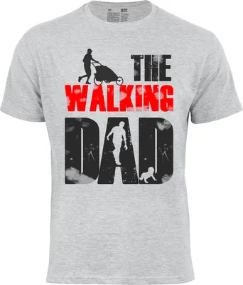 Produktbild von Cotton Prime® Fun-Shirt "THE WALKING DAD" S grau