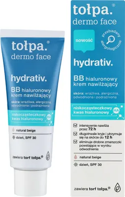 Immagine prodotto di Tolpa Dermo Face Hydrativ BB Crema idratante ialuronica SPF30, 40 ml