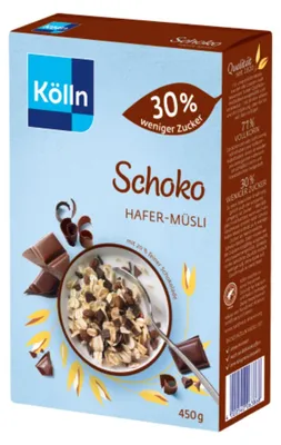 Immagine prodotto di Kölln Muesli al cioccolato 30 % w. Zucchero, 450g