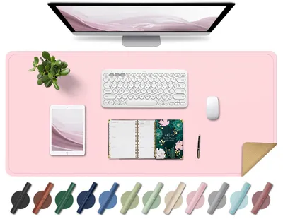 Immagine prodotto di Tappetino per scrivania antiscivolo, impermeabile, dimensioni 80 x 40 cm, ideale per mouse