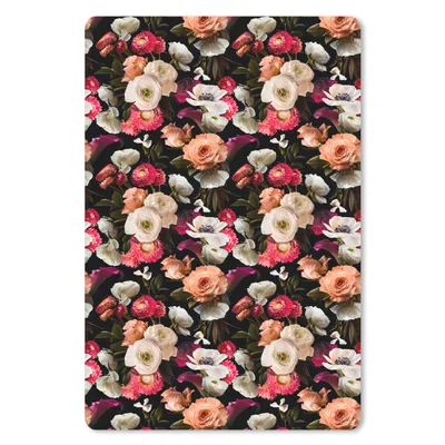 Produktbild von MuchoWow® Mauspad Mousepad Blumen - Muster - Pastell 18x27 cm - Mousepads - Maus Mat - Pad - Mausunterlage