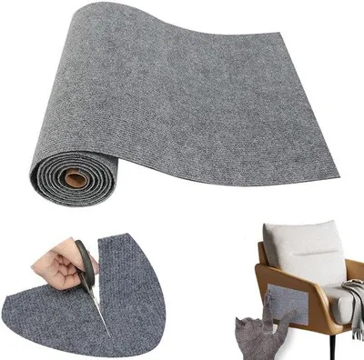 Obrázek produktu pro Samolepicí škrabadlo pro kočky ve světle šedé barvě, 30 x 100 cm