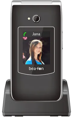 Produktbild von Beafon SL645 LTE - 4G, Silver Line, Großtastenklapphandy, schwarz-silber