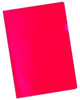 Produktbild von proOFFICE Sichthülle DIN A4 PP Folie genarbt rot