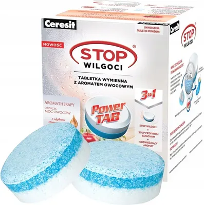 Product packaging for a moisture absorber refill with fruit scent.
