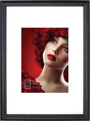 Leano Holz Bilderrahmen Wanddeko Collage Poster Foto Rahmen S190 - Farbe: Schwarz | Format: 29,7x42 (DIN A3)