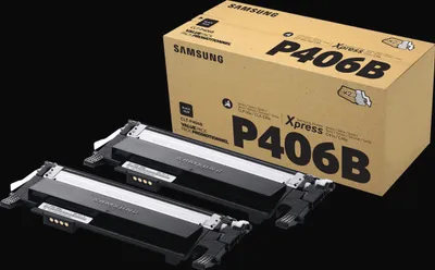 Produktbild von Samsung CLT-P406B, 1500 Seiten, Schwarz, 2 Stück(e)