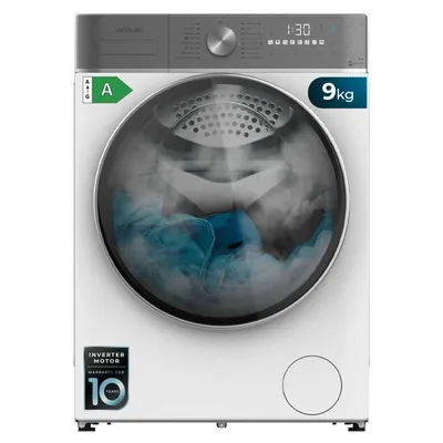 Produktbild von Waschmaschine mit 9 kg Fassungsvermögen und 1400 U/min, , 16 Programme, Inverter Plus Motor, SteamMax, intelligenter Wasch- und Beladungserkennung.
