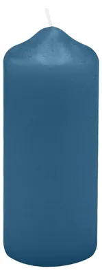 Produktbild von Spitzkopf Stumpen Kerzen Blue Petrol 12 x Ø 4 cm, 12 Stück