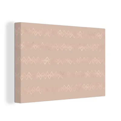 Obrázok produktu pre OneMillionCanvasses® - Maľba na plátne - Obraz na plátne Nástenná maľba na plátne - Vzory - Ružová - Ružové zlato - 150x100cm - Fotografia na plátne -
