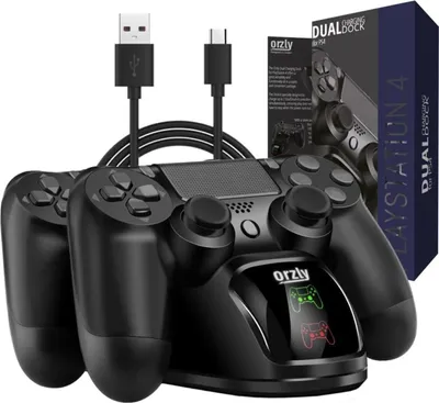 Produktbild von Orzly PS4 Controller Ladestation Dock für 2 Controller gleichzeitig
