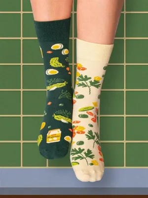 Produktbild von Lange Socken Gemüsesalat 39-42