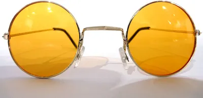 Produktbild von Hippie Sonnenbrille  modisches Accessoires für Karneval, Mottoparty, orange