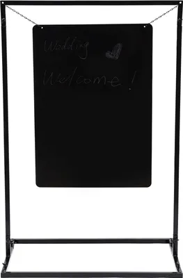 Obrázek produktu pro Vítejte znamení kovový stojan železný oblouk stojan 110 * 75cm svatební narozeniny strana pozadí rekvizity dekorace (černá)