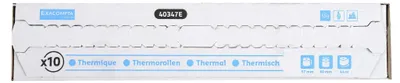 Produktbild von Exacompta 40347E 10er Pack Thermopapierrollen 1-lagig Breite: 57mm, Länge: 24m, Durchmesser Kern: 12mm 55g/m² rückseitig bedruckt für Kartenzahlung (EC Cash Geräte)