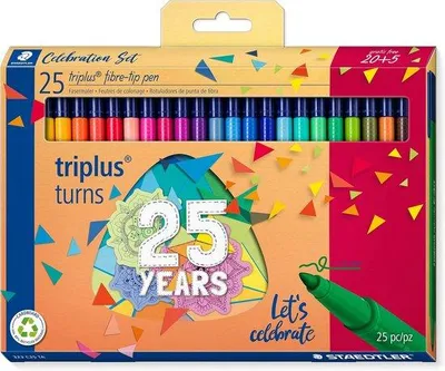 Produktbild von Famanu Filzstifte Set 25 Farben - Finespunkt 1,0 mm
