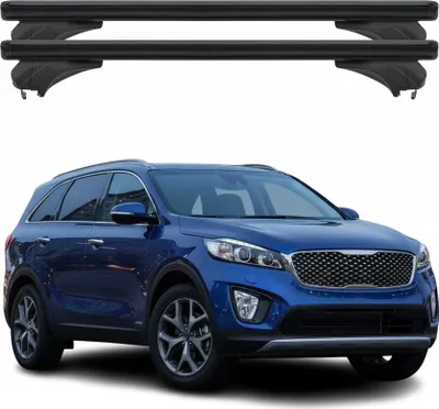 Produktbild von Menabo Dachträger Grundtäger für KIA Sorento II 2014-2018 Aluminium Schwarz 2tlg