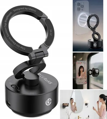Zdjęcie produktu dla Przyssawka Uchwyt Mocowanie Magnes MagSafe na Telefon iPhone / ULANZI SK-22