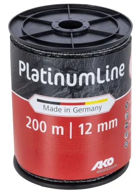 Obrázok produktu pre Páska Kerbl AKO PlatinumLine, 200 m, 12 mm, čierno-biela – 442830