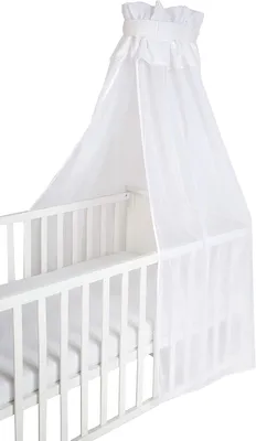 Productafbeelding van Effen witte hemel voor babybed