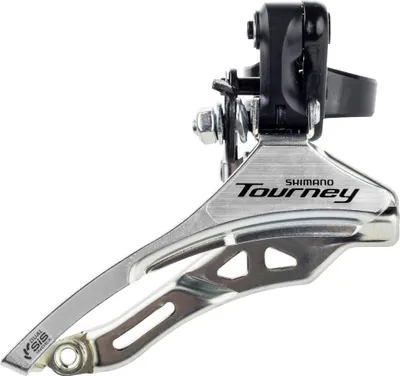 Image de Shimano Voorkilleilurur 3 x 6 7 Speed-Turnier FD-Ty300 Down Swing Top Pull High Clamp Ø34,9 mm 42T (66-69 °)
