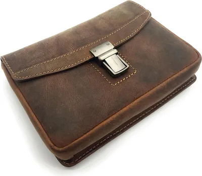 Produktbild von Jockey Club Leder Gürteltasche Bikertasche Hüfttasche Bauchtasche Vintage Hunterleder