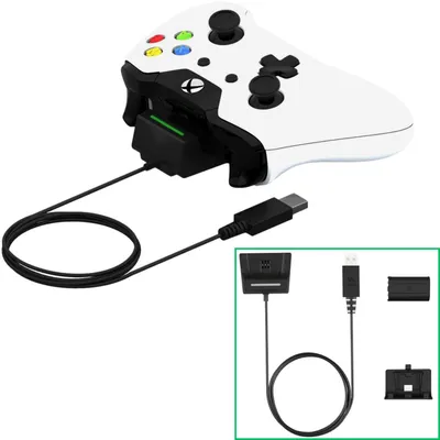 Produktbild von Capcy 3m USB Ladekabel + Akku Ladegerät Lader für XBOX ONE Wireless Controller