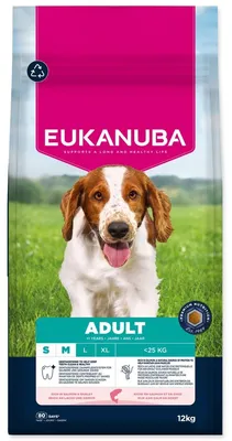 Productafbeelding van EUKANUBA Adult Small/Medium Zalm & Gerst - droogvoer voor honden - 12 kg