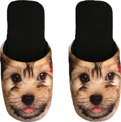 Produktbild von Betz Hausschuhe Pantoffel Pantolette Slipper für Sie und Ihn Hund Jersey Gr. M / L Größe - L