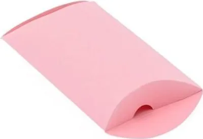 Zdjęcie produktu dla Pakiet Pudełko ozdobne Poduszka 135x100x30 Pudrowy S 10szt