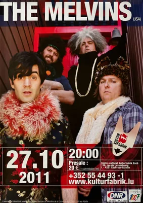 Obrázok produktu pre The Melvins (USA) – Koncert v Luxemburgu, 2011 – PLAGÁT – 60x84 cm