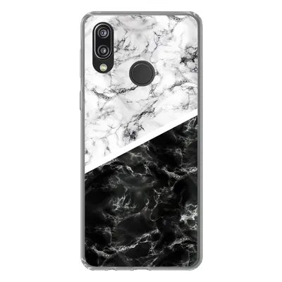 Produktbild von MuchoWow® Handyhülle Schutzhülle Hülle für Huawei P20 Lite (2020) Marmor - Chic - Collage Silikon Softcase Handy Hülle - Kartenhalter